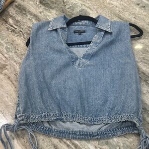 rag & bone Light Blue Denim Label Top